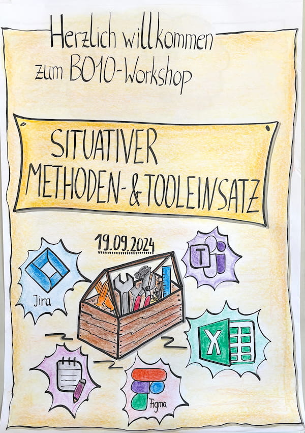 Agile tools workshop flipchart Manuel Hauff